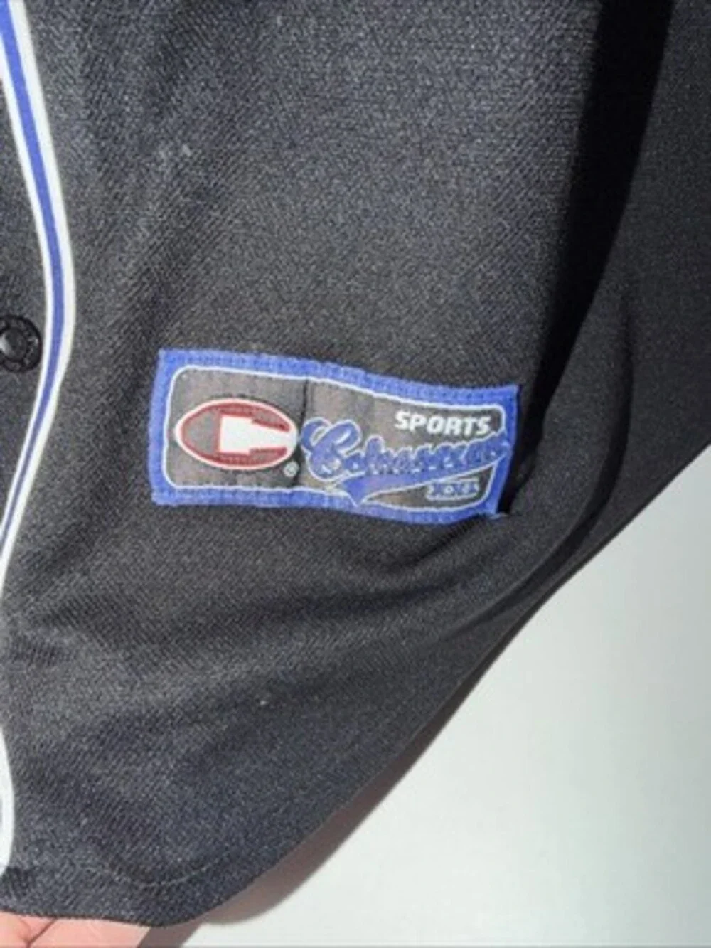 Colosseum Michigan Asian Script Logo Button Up Jersey XL Missing 1 Button